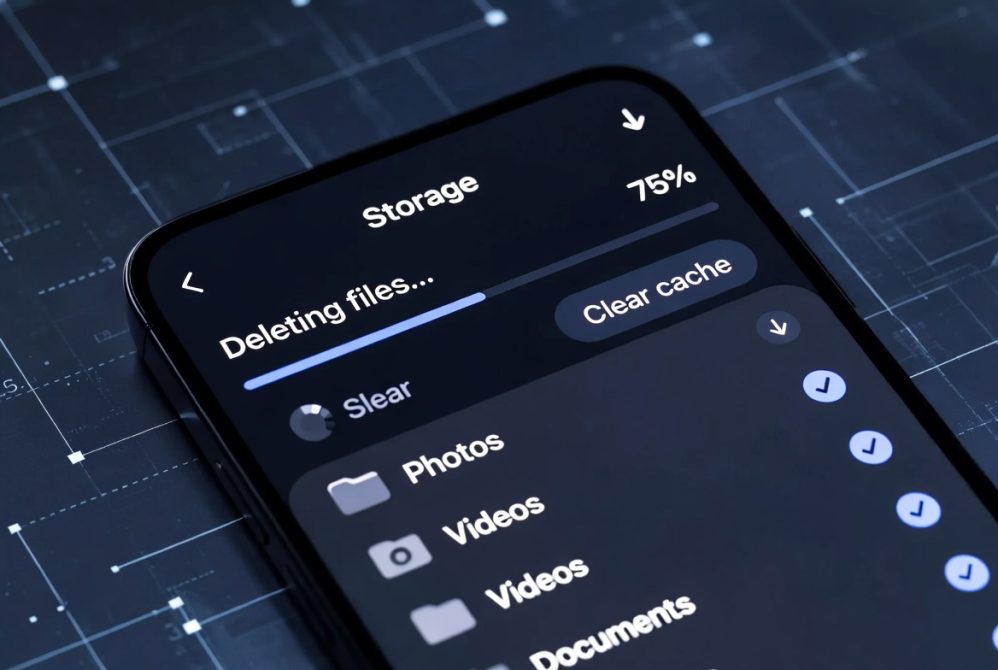 Android storage cleanup process to improve phone speed and performance