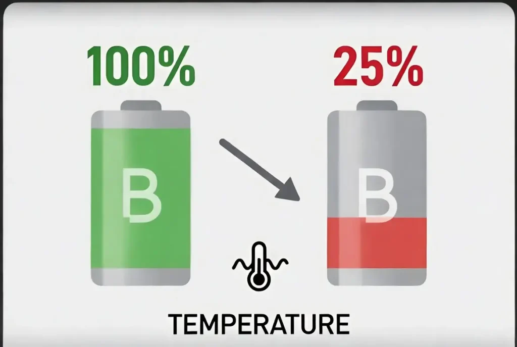 Smartphone battery health comparison showing good vs bad battery condition