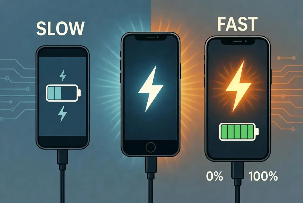 Fast charging frequently reduces battery lifespan