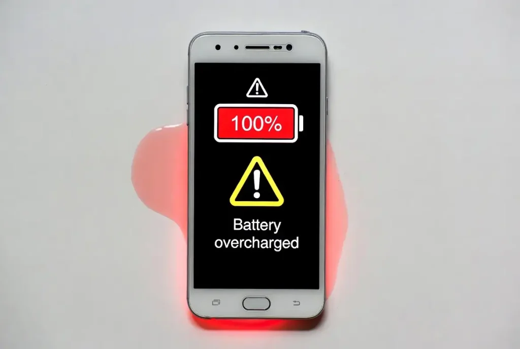 Charging phone to 100 percent causes battery stress