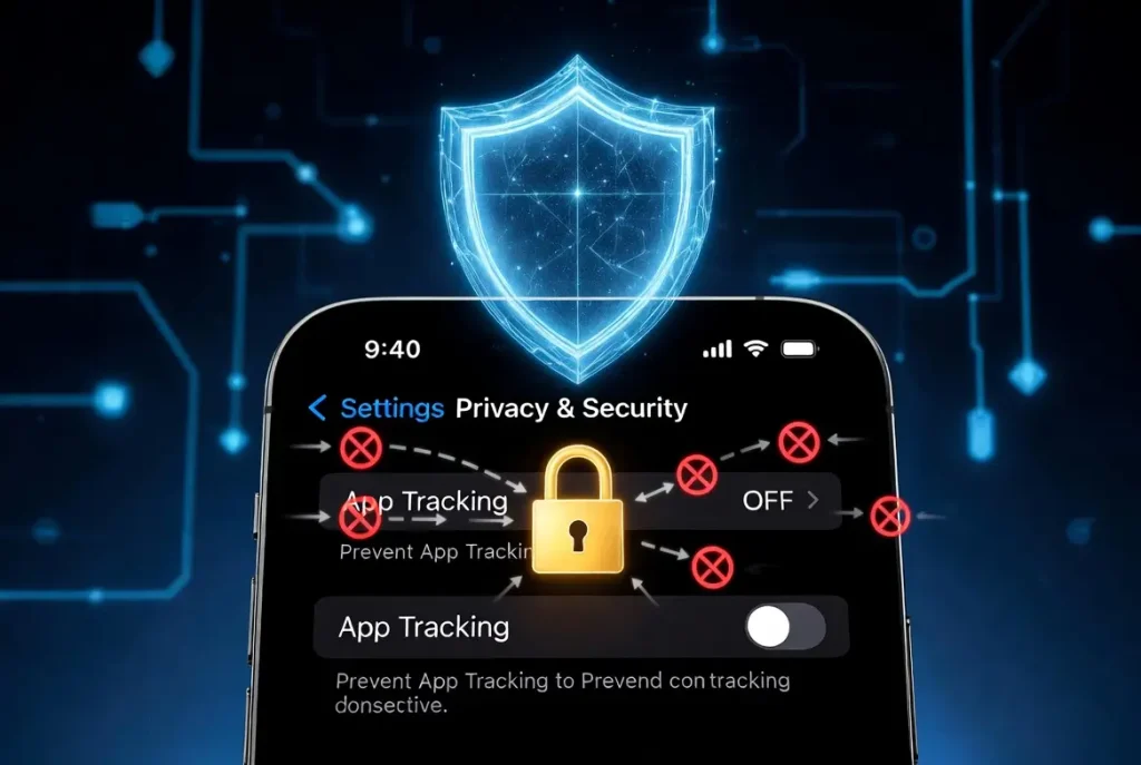 iPhone app tracking disabled for privacy protection settings 2026