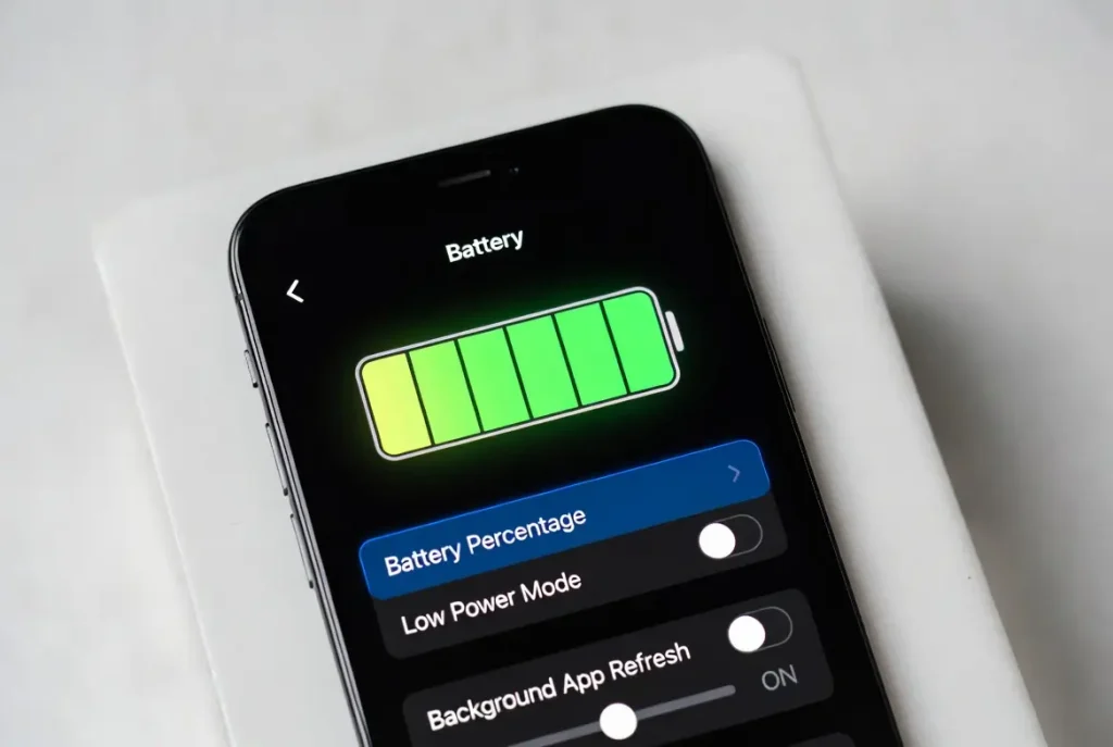 iPhone background app refresh settings turned off for battery saving optimization 2026