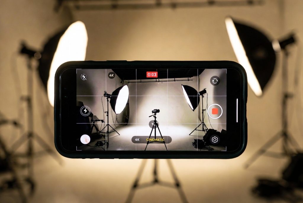 iPhone video recording settings set to 4K for high quality videos