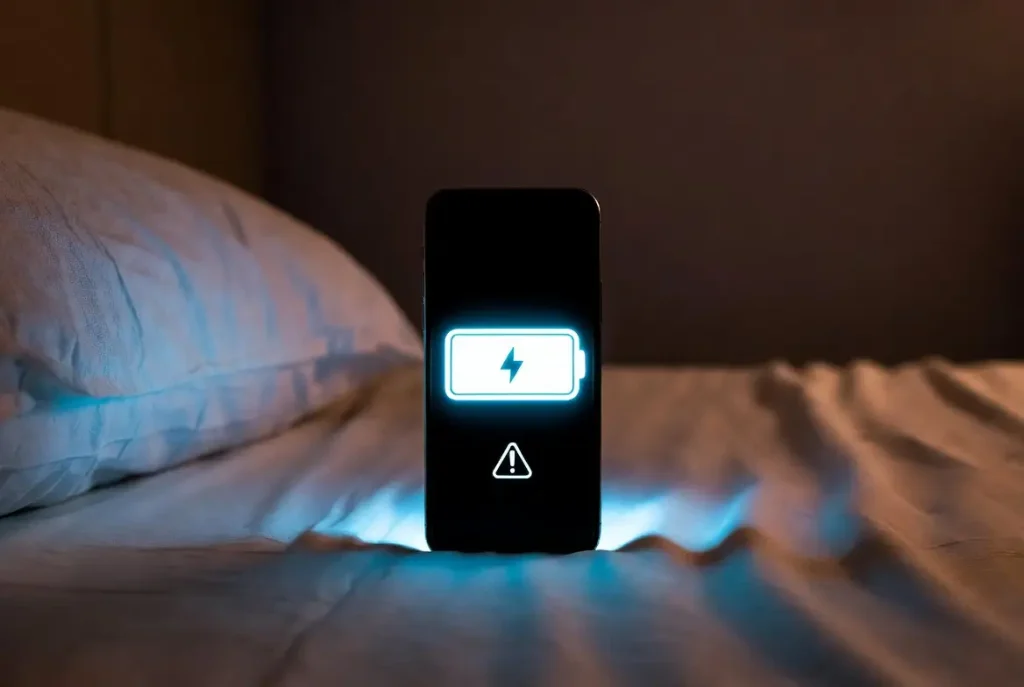 Phone charging overnight causing battery damage risk