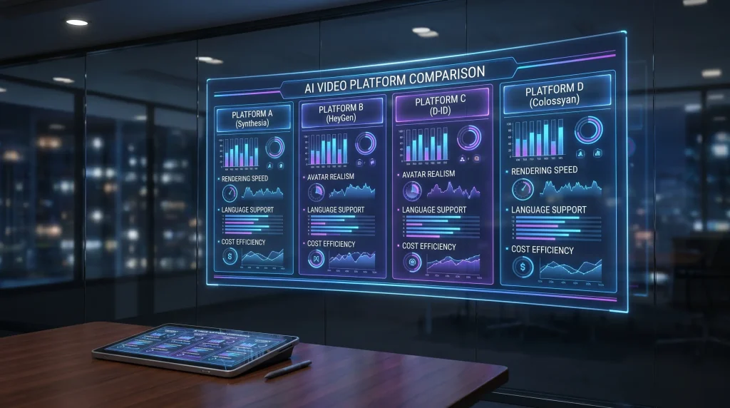 Comparison of leading AI video generation tools and platforms