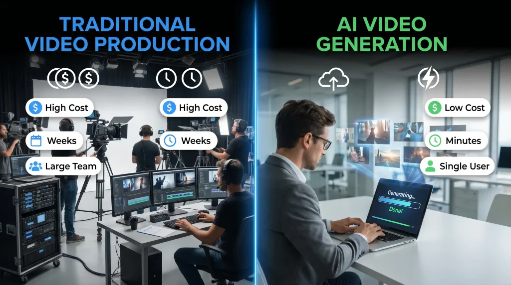 Benefits of AI video generators for content creators and businesses