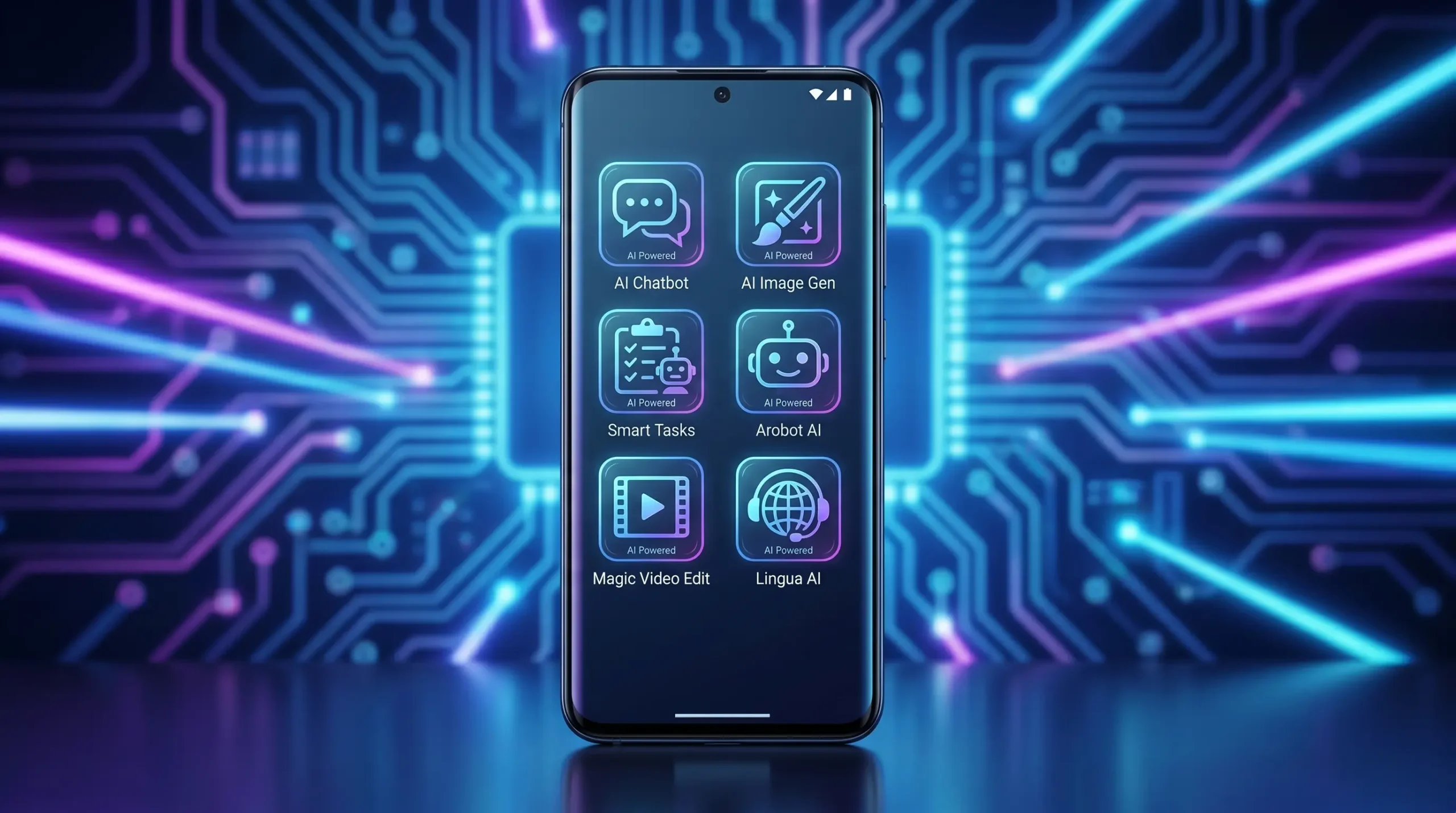 Best AI Apps for Android in 2026 including ChatGPT, Gemini, Copilot, Canva AI, and CapCut AI