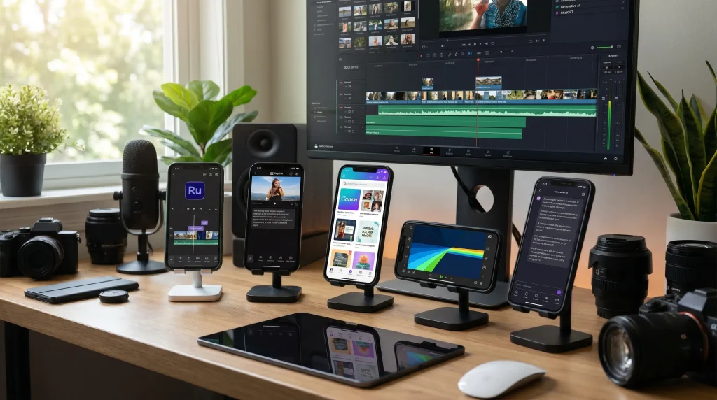 Collection of the best video editing apps helping creators produce viral Reels and TikTok videos.