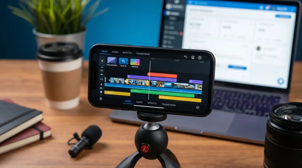 Mobile video editing workflow inspired by CapCut for TikTok creators.